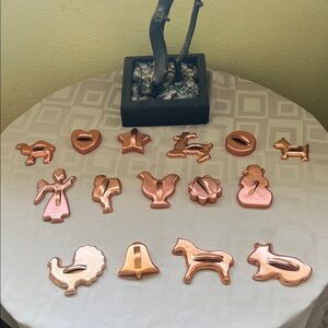 Copper Cookie Cutter Set